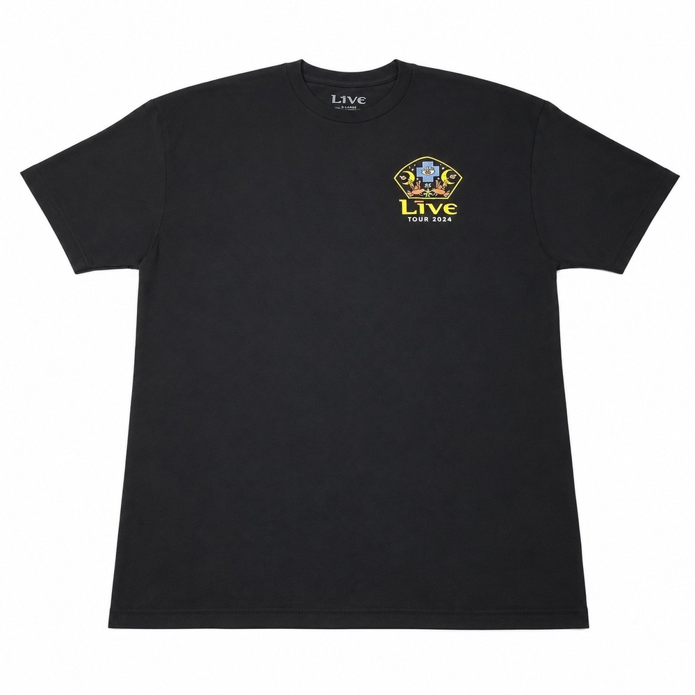 Live Tour 2024 Concert Graphic T-Shirt Black XL Concert Dates Butterfly XXL